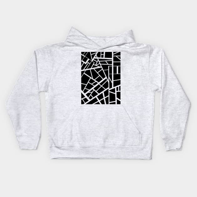 Tile Shapes Kids Hoodie by OM